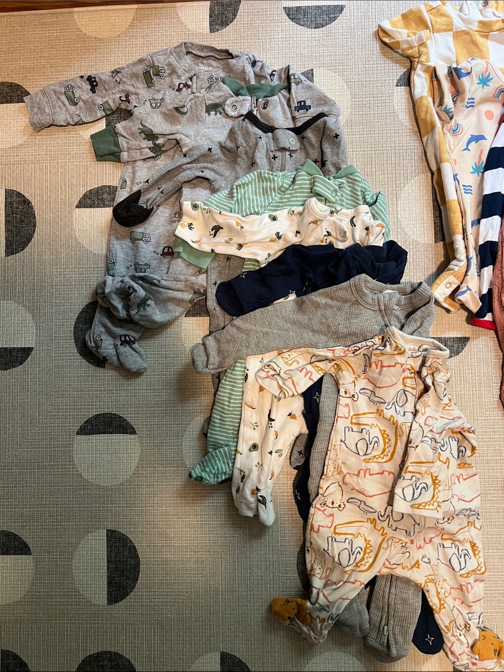 0-3 month Baby Boy Summer Bundle & Sleepers - Picture 2 of 7